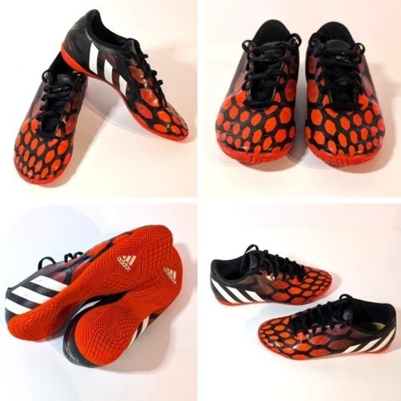 Adidas Predator Predito Sz 10 EU 44 Indoor Soccer ShoesRed Black Futsal